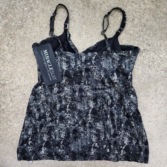 Miraclesuit Two Piece‎ Swimsuit 8/34D Beach Vacation Resortwear Coastal - Picture 7 of 9